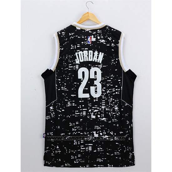 Maglia Luci Della Citta Chicago Bulls Michael Jordan #23 Nero